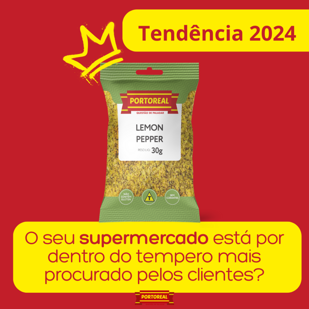 Tendência de temperos Lemon pepper